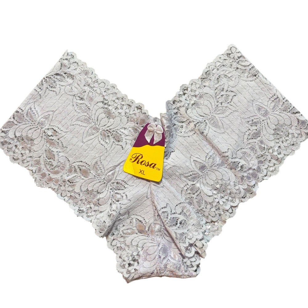 Dainty Feminine‎ Lace Panties Light Purple Lavender XL Style 8340P NWT